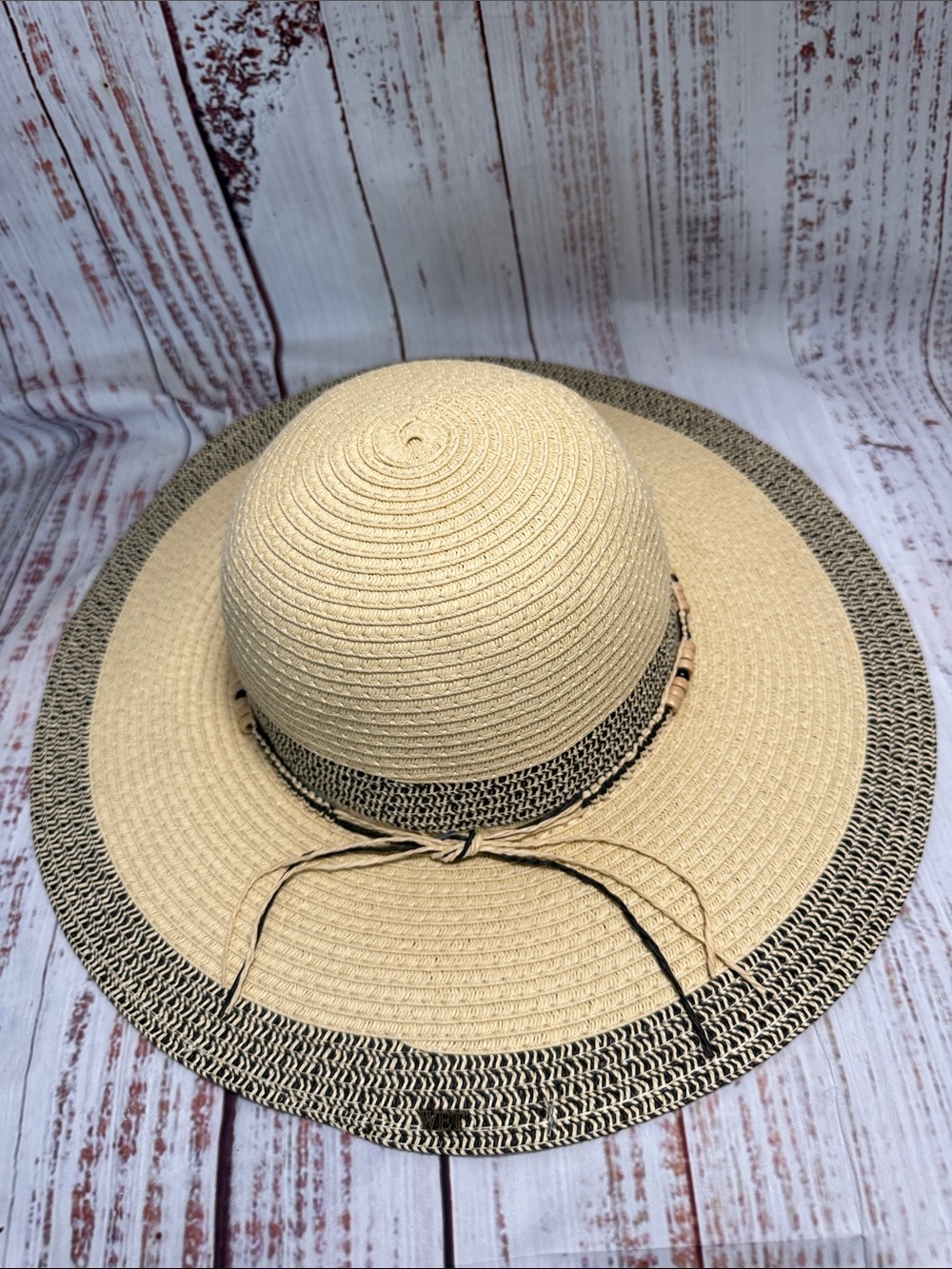 Solfish Natural Straw Wide Brim Sun Hat